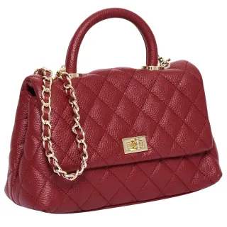 Ann’S全真皮牛皮菱格車線金鍊迷你後背包-黑 歷史價格詳細信息