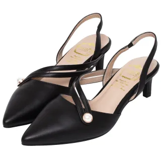 【Ann’S】法式珍珠-顯瘦曲線綿羊皮拉帶尖頭跟鞋5cm-版型偏大(紅) 歷史價格詳細信息