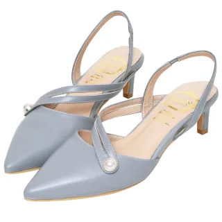 【Ann’S】法式珍珠-顯瘦曲線綿羊皮拉帶尖頭跟鞋5cm-版型偏大(紅) 歷史價格詳細信息