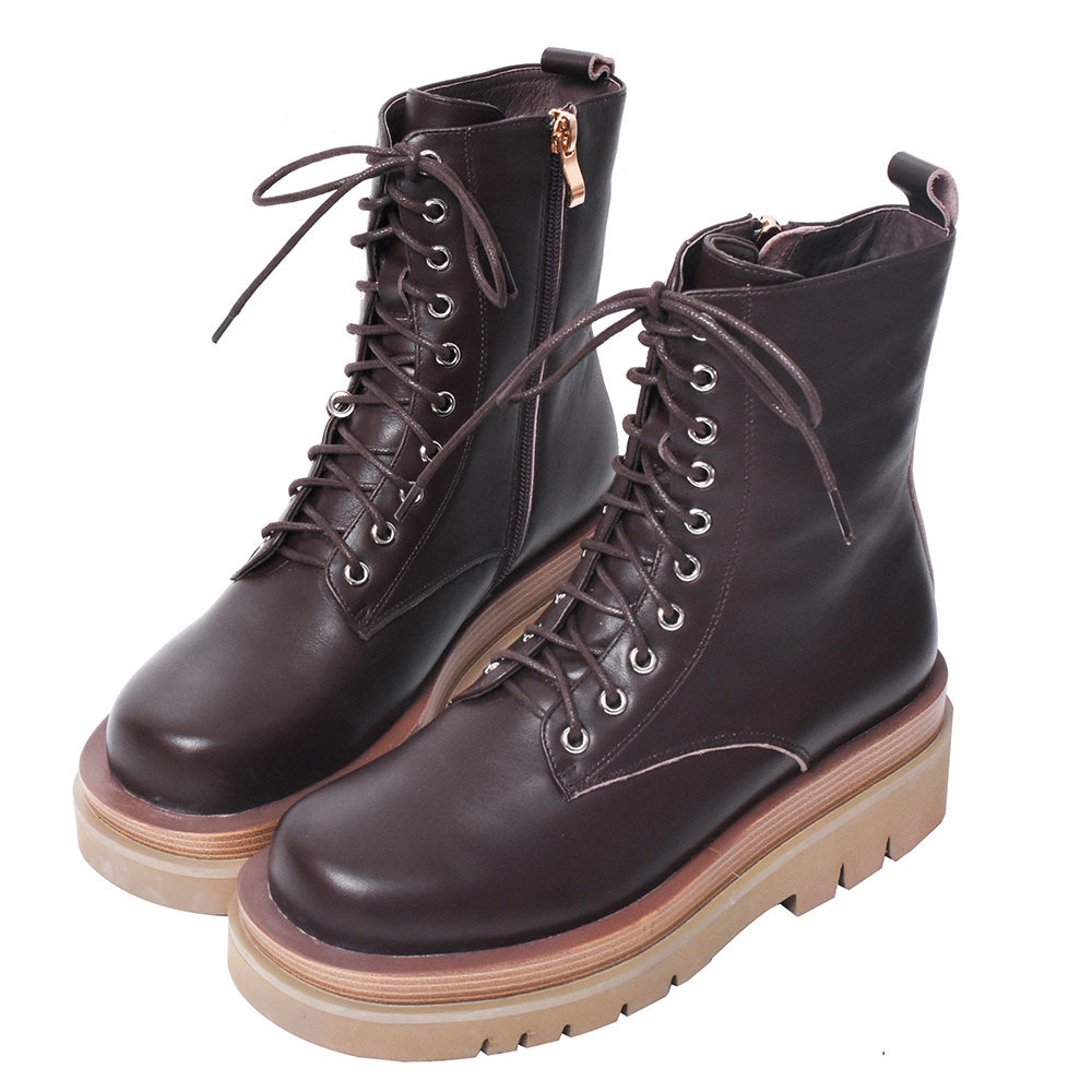 Ann’S就是比較瘦-霧面全真皮頂級牛皮厚底及膝長靴5cm-杏 歷史價格詳細信息