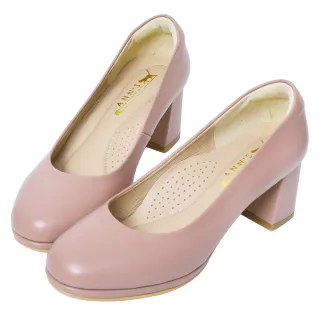 Ann’S通勤好走首選-頂級綿羊皮防水台圓頭粗跟鞋6cm-藍(版型偏小) 歷史價格詳細信息