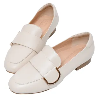 Ann’S堅持好穿-寬帶金色D扣全真皮小羊皮紳士鞋-黑 歷史價格詳細信息