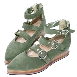 ANNSTAR 波痞Poppy聯名-日系原宿風格粗帶厚底鞋5cm-黑 歷史價格詳細信息