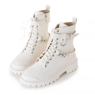 amai 率性休閒風厚底靴 機車靴 粗跟靴 短靴 中筒靴 軍靴 厚底 中跟 百搭 英倫風 大尺碼 杏色 GB990BE 歷史價格詳細信息