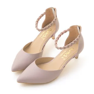 amai 真皮編織尖頭粗跟鞋 低跟鞋 真皮鞋 上班鞋 通勤鞋 跟鞋 空姐 職場鞋 大尺碼 台灣製 黑色 J11-79BK 歷史價格詳細信息