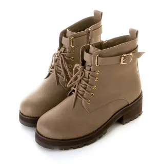 【amai】金屬扣圓頭厚底靴 中跟靴 機車靴 短靴 短筒靴 軍靴 厚底 粗跟 百搭 英倫風 大尺碼 8B-115GY(灰色) 價格比較,價格查詢,歷史價格詳細信息