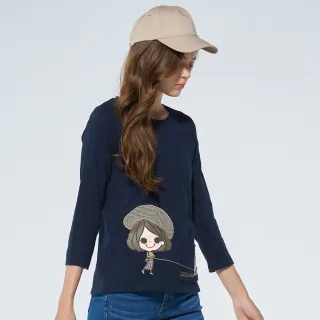 【BLUE WAY】女裝 DORA大頭春暖花開 短袖 上衣-ETBOITE箱子 歷史價格詳細信息