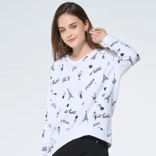 BLUE WAY ET BOiTE 箱子-滿版印刷長袖圓領TEE 歷史價格詳細信息