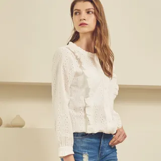 BLUE WAY 箱子 ET BOiTE-荷葉V領格紋剪接襯衫(黑) 歷史價格詳細信息