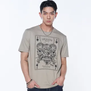 撲克男生短袖T恤潮流潮牌ins寬松大碼半袖2023新款青少年體恤夏季 歷史價格詳細信息