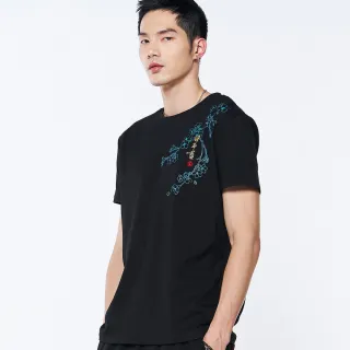 【BLUE WAY】男裝 金標暗影龍虎繡花 短袖 上衣-日本藍 歷史價格詳細信息