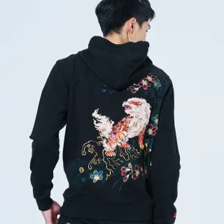 【BLUE WAY】男裝 金標暗影龍虎繡花 短袖 上衣-日本藍 歷史價格詳細信息