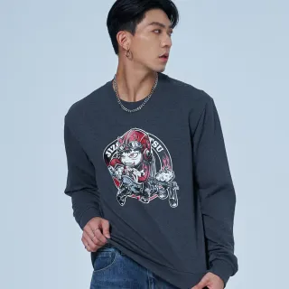 【BLUE WAY】男裝 飛天鯉圓領 長袖 大學T 上衣-日本藍 歷史價格詳細信息