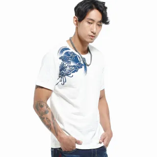 BLUE WAY 日本藍-金標虎年限定短TEE(白) 歷史價格詳細信息