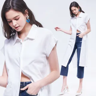 【BLUE WAY】女款 口袋排扣 長袖 襯衫-ET BOITE箱子 歷史價格詳細信息