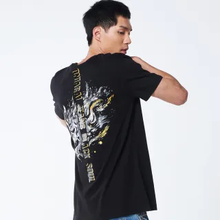 【BLUE WAY】墨繪鬼武灑墨鬼頭文字短TEE-鬼洗 歷史價格詳細信息