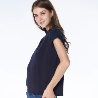 BLUE WAY ET BOîTE 箱子 - 女款 立領花卉浪漫小荷葉袖襯衫(粉紫) 歷史價格詳細信息