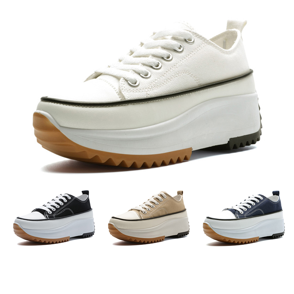 【Paperplanes】韓國空運來台。帆布拼接厚底4CM穆勒鞋 半拖 半包 女鞋/版型偏小(7-0631/二色/現+預) 歷史價格詳細信息