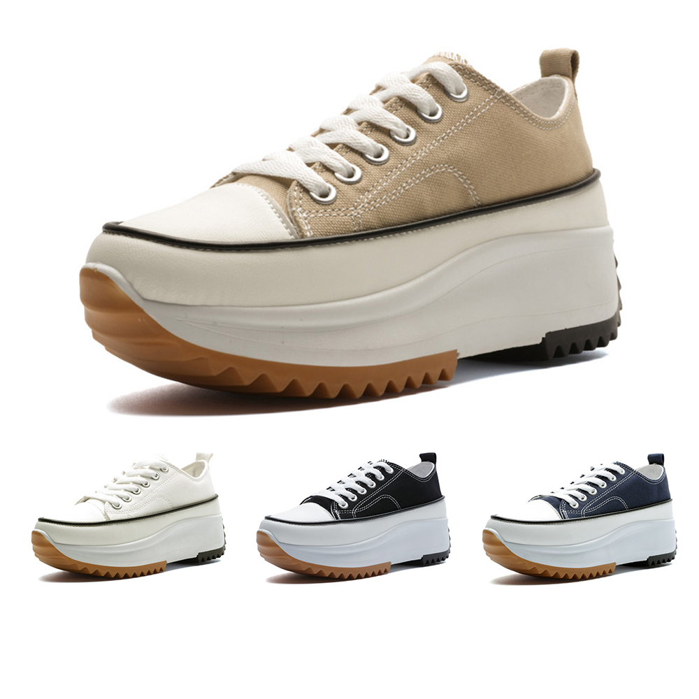 【Paperplanes】韓國空運來台。帆布拼接厚底4CM穆勒鞋 半拖 半包 女鞋/版型偏小(7-0631/二色/現+預) 歷史價格詳細信息