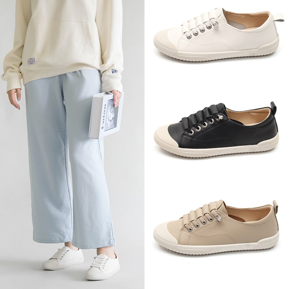 【OLLIE】韓國空運。立體縫線皮革4.5CM厚底樂福懶人鞋/版型偏小(72-1046/5色/現+預) 歷史價格詳細信息