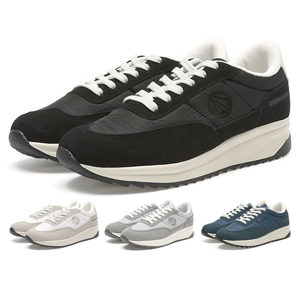 【PAPERPLANES韓國運動鞋】正韓空運。復古撞色魔鬼氈男女情侶慢跑休閒鞋(7-1431灰粉/現+預) 歷史價格詳細信息