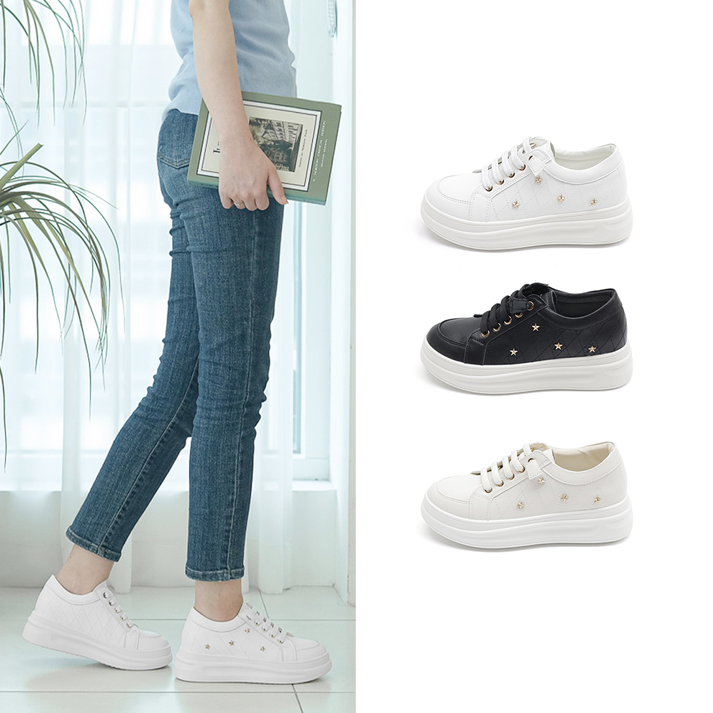 【OLLIE】韓國空運。立體縫線皮革4.5CM厚底樂福懶人鞋/版型偏小(72-1046/5色/現+預) 歷史價格詳細信息