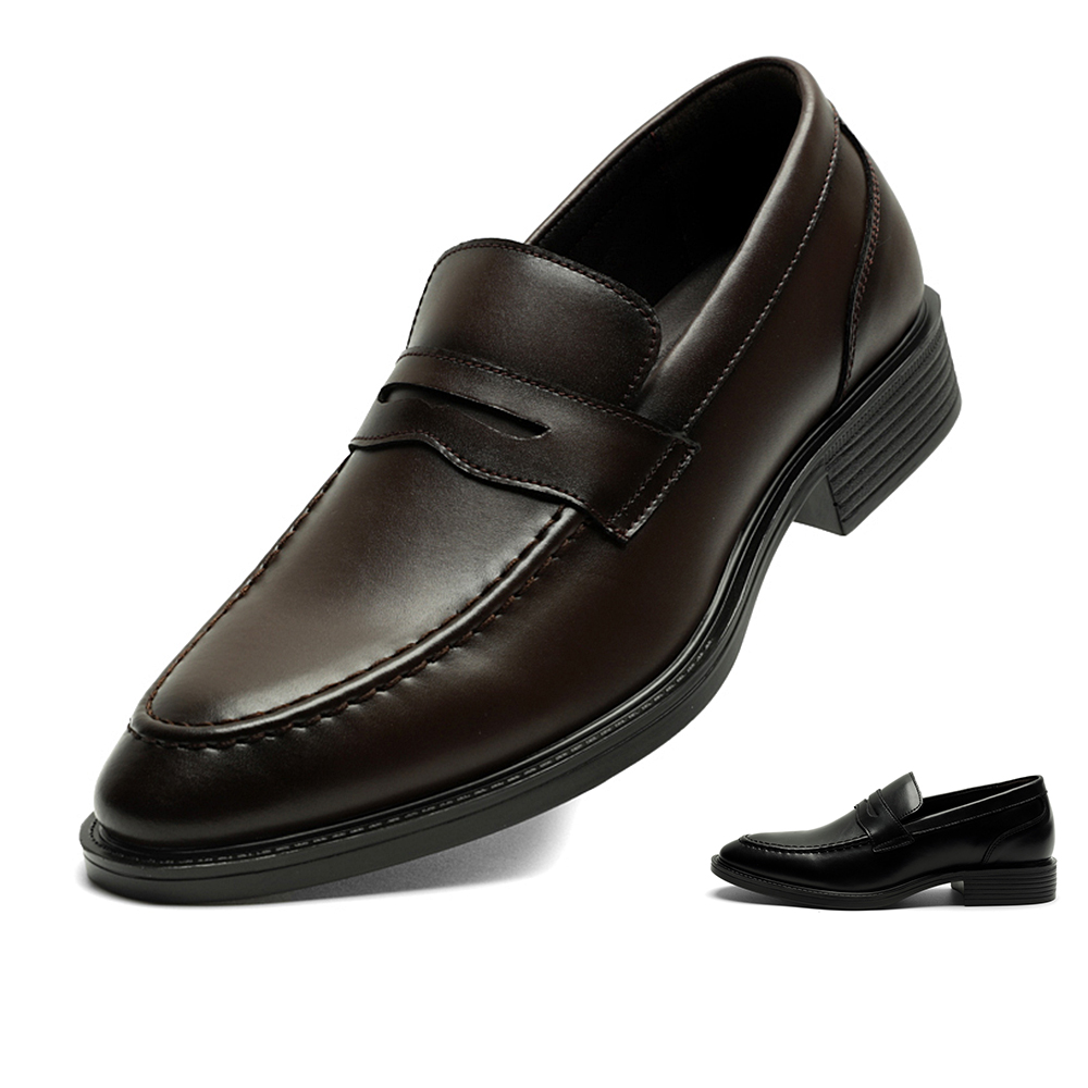 【HIKOREA】韓國空運/大尺碼皮鞋。英倫風雕花免綁帶休閒皮鞋(73-455黑咖共2色/現貨+預購) 歷史價格詳細信息