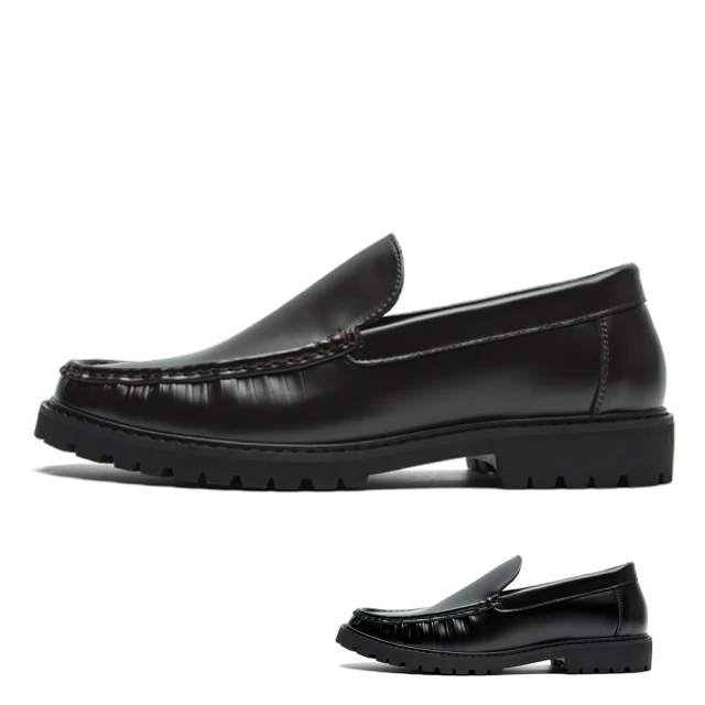 【HIKOREA】韓國空運/大尺碼皮鞋。英倫風雕花免綁帶休閒皮鞋(73-455黑咖共2色/現貨+預購) 歷史價格詳細信息