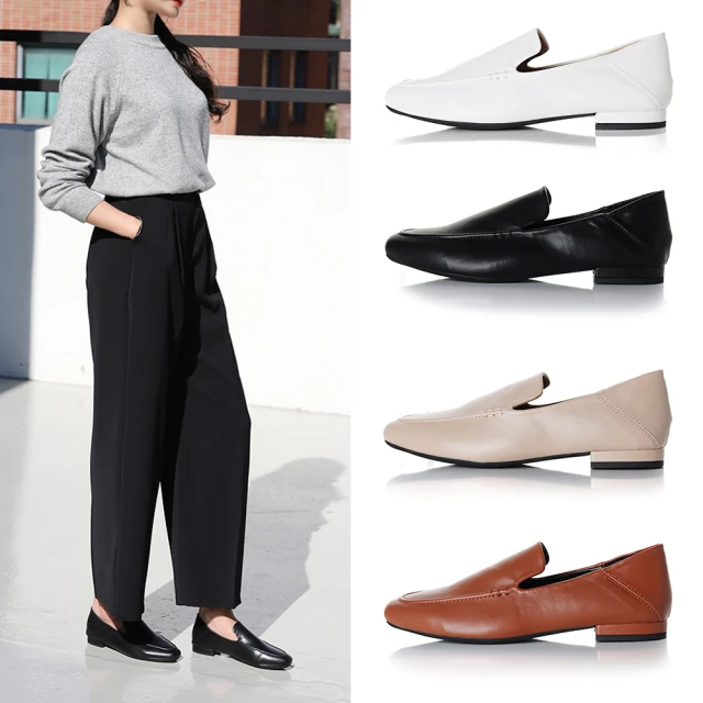 【HIKOREA】韓國空運/版型偏小。韓國真皮舒適型樂福皮鞋休閒鞋(73-462黑/咖共2色/現貨+預購) 歷史價格詳細信息