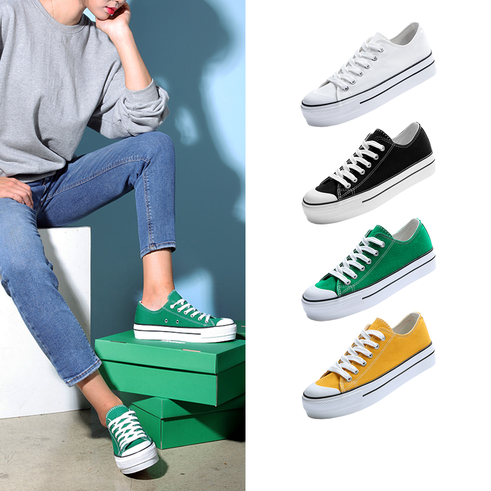 【Paperplanes】韓國空運來台。帆布拼接厚底4CM穆勒鞋 半拖 半包 女鞋/版型偏小(7-0631/二色/現+預) 歷史價格詳細信息