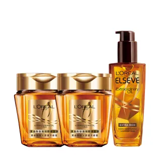 【LOREAL Paris 巴黎萊雅】全新升級 金緻護髮精油 玫瑰精華/棕色補充包90ml 任選 (2入組) 歷史價格詳細信息