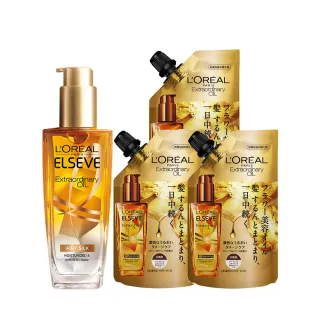 【LOREAL Paris 巴黎萊雅】全新升級 金緻護髮精油 玫瑰精華/棕色補充包90ml 任選 (2入組) 歷史價格詳細信息