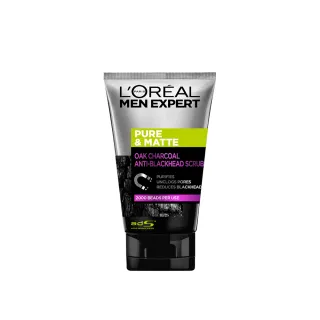 【LOREAL Paris 巴黎萊雅】炭黑去油微粒洗面乳 升級版 100ml+礦物淨化泥面膜-控油淨化型50g 歷史價格詳細信息