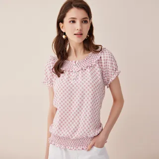 【ILEY 伊蕾】甜美細格紋毛呢拼接雪紡假兩件洋裝(深藍色；M-XL；1223017029) 歷史價格詳細信息