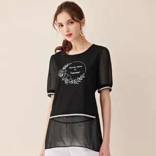 【ILEY 伊蕾】刺繡拼接圖棉質上衣(白色；M-XL；1242171207) 歷史價格詳細信息