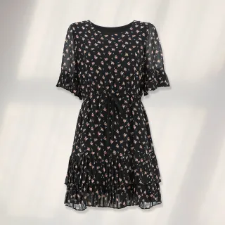 【ILEY 伊蕾】不規則荷葉活片剪裁斜紋A字短褲裙(深藍色；M-XL；1223022414) 歷史價格詳細信息