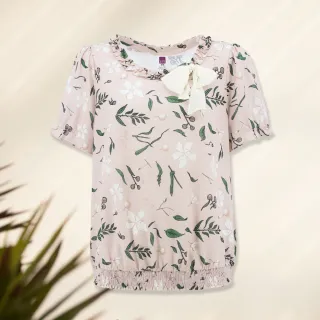 【ILEY 伊蕾】浪漫時尚大蝴蝶結造型雪紡上衣(兩色；M-XL；1223011101) 歷史價格詳細信息