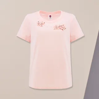【ILEY 伊蕾】立體玫瑰貼布造型棉質條紋連帽上衣(紅色；M-XL；1224361602) 歷史價格詳細信息