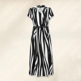 【ILEY 伊蕾】摩登波點氣質交叉雪紡假兩件上衣(粉色；M-2L；1222011144) 歷史價格詳細信息