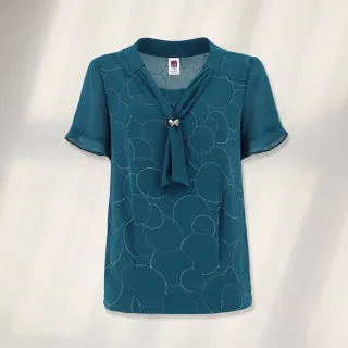 【ILEY 伊蕾】優雅撞色花瓣領型拼接蕾絲袖針織上衣(粉色；M-XL；1231065006) 歷史價格詳細信息