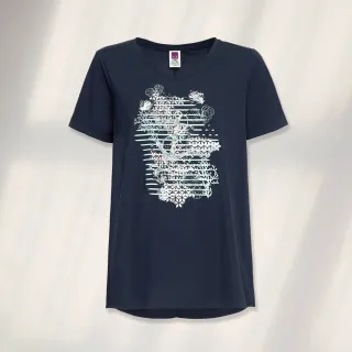 【ILEY 伊蕾】線條感撞色針織上衣(深藍色；M-2L；1234241602) 歷史價格詳細信息