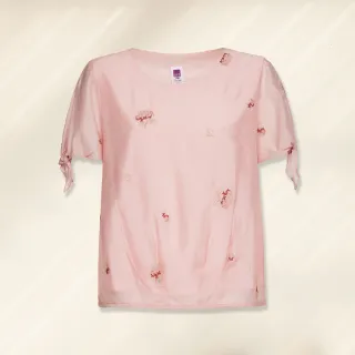 【ILEY 伊蕾】典雅立體貼花造型小立領鋪棉背心1214013236(白/粉) 歷史價格詳細信息