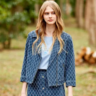 【ILEY 伊蕾】菱格織紋縲縈窄管長褲(深綠色；M-XL；1233026311) 歷史價格詳細信息