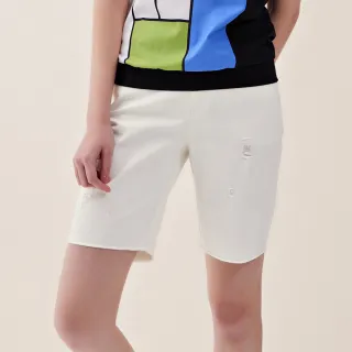 【ILEY 伊蕾】不規則荷葉活片剪裁斜紋A字短褲裙(深藍色；M-XL；1223022414) 歷史價格詳細信息