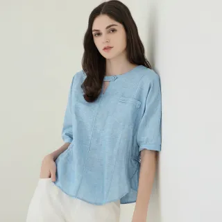 【ILEY 伊蕾】日系印花側邊綁帶造型上衣1222471202(綠) 歷史價格詳細信息