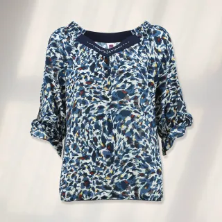 【ILEY 伊蕾】浪漫花語亮蔥蕾絲上衣(藍色；M-XL；1233021815) 歷史價格詳細信息
