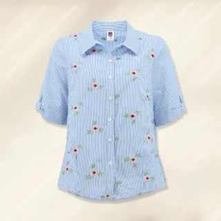 【ILEY 伊蕾】花卉刺繡亮鑽微喇牛仔褲(深咖色；M-2L；1234338605) 歷史價格詳細信息