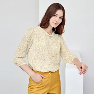 【ILEY 伊蕾】浪漫花卉緹花雪紡上衣(淺紫色；M-XL；1232281405) 歷史價格詳細信息