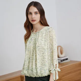 【ILEY 伊蕾】典雅花卉彈性紋理假兩件開襟洋裝(藍) 歷史價格詳細信息