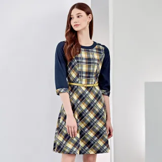 【ILEY 伊蕾】經典絲巾花拼接假兩件上衣(卡其；L-3L；1244071617) 歷史價格詳細信息